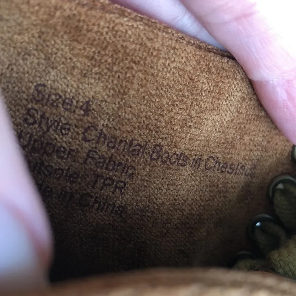 COPY - Joyfolie “Chantal in Chestnut” toddler Faux Suede Toddler Boots